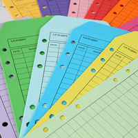 Lot de 12 Enveloppes Budgétaires A6 avec Design Perforé, Couleurs Vives, Suivi des Dépenses, Idéales pour un Usage Quotidien