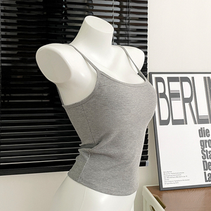 Atacado de Tops de Ginástica e Yoga Femininos de Alta Qualidade, com Decote Halter, Efeito Bandagem, Sensação Nude, Acolchoados, de Malha, Estilo Doce para Treino - Product Image 3