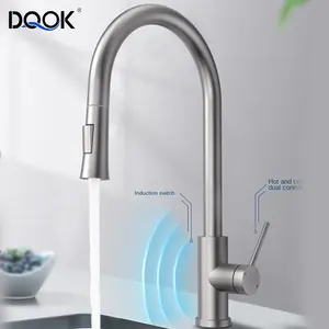 304 stainless steel Sensitive Smart Faucet 2-Function pull down Infrared induction Sensor Kitchen Faucets