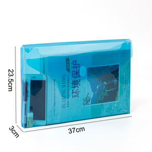 Buste in polipropilene di dimensioni legali FC espandibili con chiusura ad anello con gancio in plastica trasparente per archiviazione di <span class=keywords><strong>documenti</strong></span> da ufficio - Product Image 2