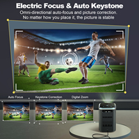 Projecteur de films sans fil 4K NBD T100 Led avec télécommande de table de bureau TV