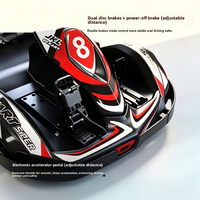 Kart de course électrique à double moteur au lithium 48V, volant et pédales réglables, pour adultes et enfants, usage commercial en parc