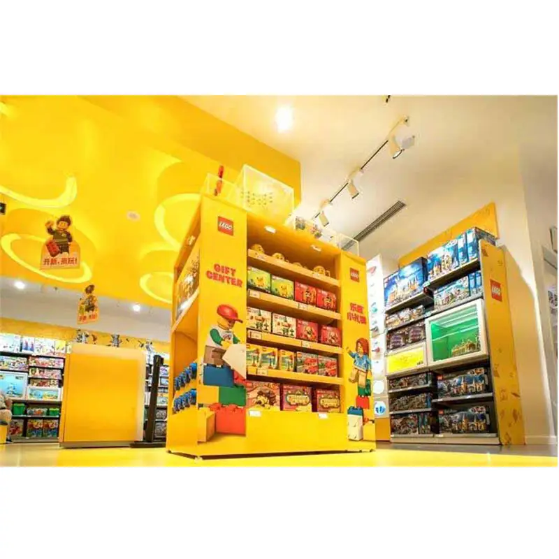 उच्च अंत लक्जरी बच्चों खिलौनों की दुकान डिजाइन कार शेल्फ प्रदर्शन बच्चों क्रिसमस उपहार खिलौने बच्चों के लिए