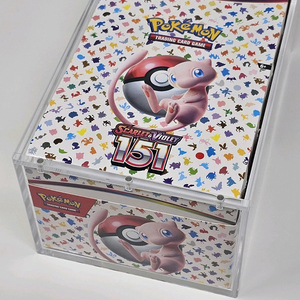 Acryl Magnetische Behuizing Compatibel Met <span class=keywords><strong>Pokemon</strong></span> 151 Booster Bundel Beschermende Clear Display Box Voor Ruilkaart Opslag Display - Product Image 5