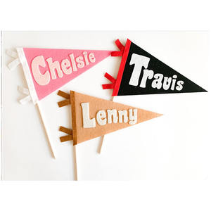 Las ventas directas de fábrica aceptan la bandera de fieltro del logotipo del tamaño personalizado - Product Image 3