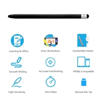 Çift değiştirilebilir kalem İpuçları evrensel dokunmatik ekran akıllı kalem Stylus akıllı cihazlar için Android Tablet telefon el yazısı kalem