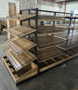 High Capacity Durable Eco-Friendly Drawer Style Wood Metal Supermarket Bread Display Cabinet Freestanding <b>Combination</b> - Product Image 6