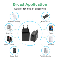 Chargeur portable USB type C 5V 3100mA 3A certifié CE GS, norme européenne coréenne EU KR, prise EU KR