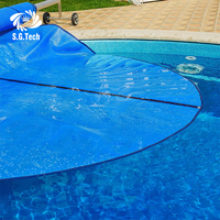 Couronne d'eau Fabricant de couverture de piscine de sécurité personnalisée Couverture de piscine à bulles en PE Léger Irrégulier Personnalisé Adulte et Enfant Disponible