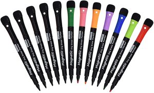 12 Colors Magnetic Whiteboard Marker <b>Pen</b> with Erasers - Product Image 3