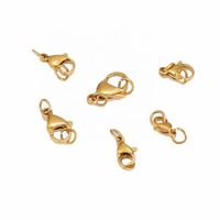Accessoires et fournitures pour la fabrication de bijoux DIY : fermoirs mousquetons en acier inoxydable pour bracelets et colliers