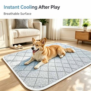 Breathable dog cooling mat chilly <b>pad</b> for Extra Large Pets dog and cat chilly <b>pad</b> Washable <b>Waterproof</b> Non-Slip pet cooling mat - Product Image 2