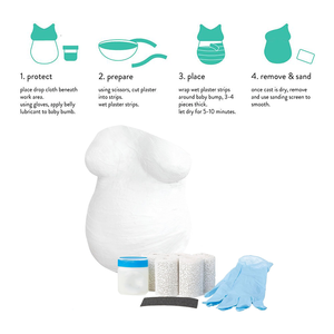 Tiras de vendajes de yeso para embarazadas, Kit de yeso para embarazadas, regalo de maternidad - Product Image 3