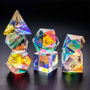 <span class=keywords><strong>Dados</strong></span> de Piedra Poliédricos Multifacéticos para Juegos de Mesa, Diseño Creativo, Cristal Rosa Ojo de Gato, Estilo Ángulo Recto, Venta al Por Mayor Disponible - Product Image 6