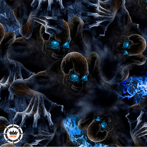 TSAUTOP Skull <strong>Pattern</strong> Liquid Image <strong>Hydrographic</strong> Film 100CM Width Water Printing Tranfering Film - Product Image 4