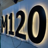 Numéros d'adresse 3D LED personnalisés de haute qualité en gros, logo rétroéclairé en métal et acrylique avec lettres numériques