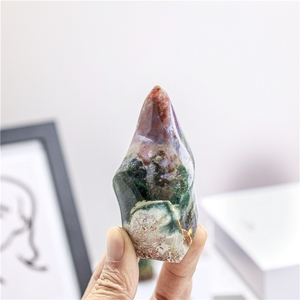 Pierre naturelle en gros : Jaspe Océanique, forme libre, torche de cristal flamboyante pour la décoration - Product Image 2