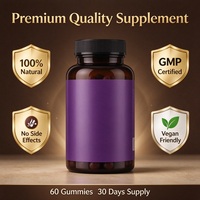Gummies pour l'amélioration des courbes mammaires, Pueraria Mirifica, Papaye, Collagène marin, compléments pour raffermir et lifter la poitrine pour femmes, 60 unités