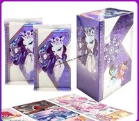 CHX Tienda de Anime al por Mayor, Nueva Serie Original Moon Lunar Glow Pack, Tarjetas de My Little Pony 3-7, Regalos para Niñas, Caja Misteriosa de Juguetes