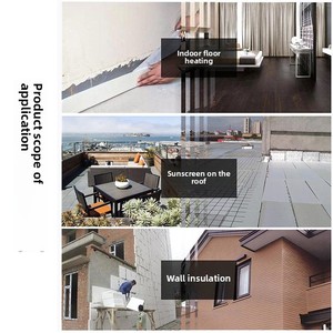 Tablero de respaldo de espuma de poliestireno impermeable para aislamiento de partición de pared y piso para decoración de azulejos de cerámica baños cocinas - Product Image 2