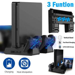 DOBE çok fonksiyonlu dikey soğutma standı <span class=keywords><strong>PS4</strong></span> için çift USB şarj <span class=keywords><strong>Dock</strong></span>/<span class=keywords><strong>PS4</strong></span> için ince/<span class=keywords><strong>PS4</strong></span> Pro konsolu için (TP4-882) - Product Image 5