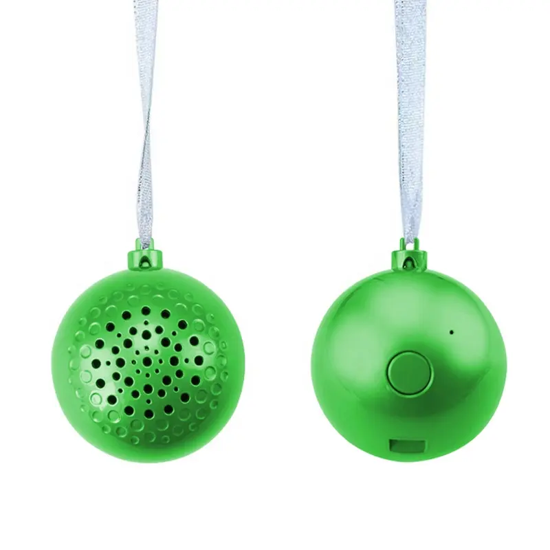 Украшения для рождественской елки, зеленый Рождественский шар, украшения для рождества, шар с Bluetooth-динамиком