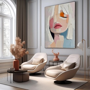 Arte Mural 3D Hecho a Mano, Arte en Lienzo Vertical, Colorido, Abstracto, Minimalista, Contemporáneo, Regalo para la Inauguración de una Casa - Product Image 6