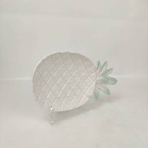 Restaurant occidental Vaisselle En Céramique porcelaine <span class=keywords><strong>Ananas</strong></span> Fruits Assiette à dessert Plat - Product Image 4