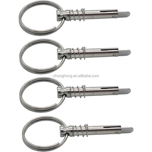 Perno di Sicurezza Rapido per Bimini Top in Acciaio Inox 316 da 1/4 di Pollice con Camma a Sgancio Rapido e Molla per Imbarcazioni - Product Image 1
