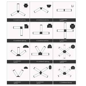 Moderne Résistance À La Température Home Art Décorations Bureau Encastré Led Moderne Pendentif Surface Monté Led Lumière Linéaire - Product Image 5