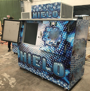 2 türen slant eis merchandiser, kalten wand eis merchandiser für verkauf - Product Image 3