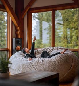 Giant Xxxl <strong>Bean</strong> <strong>Bag</strong> <strong>Fill</strong> Foam Big Chair Cozy Sofa Faux Fur Fuzzy Xxl <strong>Bean</strong> <strong>Bag</strong> - Product Image 1