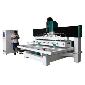 High quality 3d multi spindle machining center cnc milling machine 4 axis for wood foam