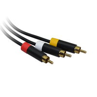 Câble Audio-vidéo de remplacement Composite, 3RCT, pour box xbox 360 E, câble AV
