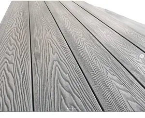 Beautiful and environmentally friendly wpc decking Patterned wood plastic composite decking