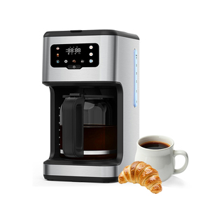 Nouvelle Arrivée 2026 – <span class=keywords><strong>Cafetière</strong></span> Électrique <span class=keywords><strong>Programmable</strong></span> 1050W, <span class=keywords><strong>Capacité</strong></span> 14 Tasses, Anti-Goutte, Écran Tactile LED, Pour Usage Domestique et Cuisine - Product Image 1