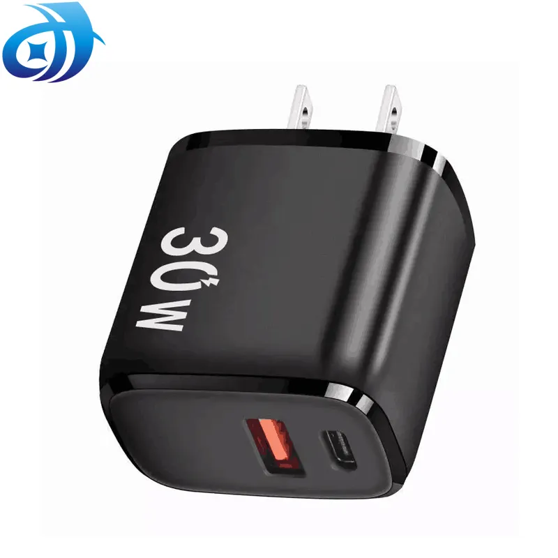 Pd 30W Gan Type Quick Mobile Phone Multi Port Fast Usb A And C Wall Charger for iPhone 14 13 12 for Samsung
