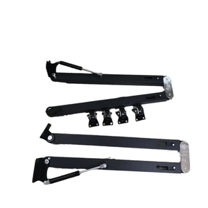 เฟอร์นิเจอร์บ้านทันสมัยโต๊ะพับได้อุปกรณ์ฮาร์ดแวร์โต๊ะพับเก็บได้โต๊ะด้านบนเตียงที่มองไม่เห็นอุปกรณ์ฮาร์ดแวร์แผงโลหะไม้ - Product Image 5