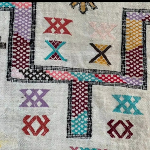 พรมขนสัตว์ถักมือปรับแต่งได้พรมขนสัตว์ถักมือสไตล์โมร็อกโก Kilim แบบดั้งเดิมสำหรับห้องนอน - Product Image 6