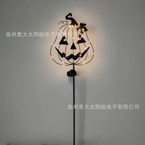Lampe solaire LED citrouille d'Halloween pour jardin, éclairage décoratif extérieur sur piquet IP65 - Product Image 5