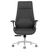 Chaise de bureau de direction en cuir pivotante contemporaine, réglable en hauteur, personnalisable pour usage commercial, vente en gros
