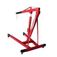 Outils de levage de palan à moteur mobile levage lourd 2T pliant hydraulique pliable essence grue d'atelier fixe