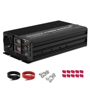 HOULI inverter dc a ac 3000 watt di potenza solare inverter dc 12v 24v a ac 220v 3000 w generatore di inverter onda sinusoidale pura