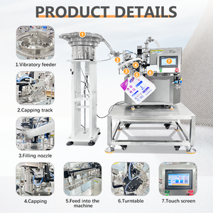 Machine d'emballage automatique pour sachets à bec verseur, sauce au fromage, mayonnaise, machine de remplissage rotative de 1 L - Product Image 3