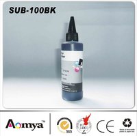 Ensemble d'encre à sublimation numérique textile premium Aomya, 6 couleurs, 100 ml, compatible avec les imprimantes Epson I3200 XP600 DX5 L8050