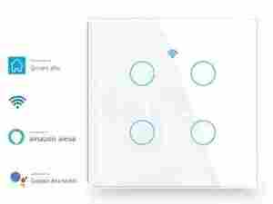 Interruptor Táctil Inteligente WiFi Safewire Tuya, 1/2/3 Botones, Estándar Europeo 86, Control por Voz con <span class=keywords><strong>Alexa</strong></span> y Google Home - Product Image 1