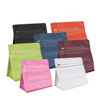 Sac de café refermable personnalisé de haute qualité 150g 250g emballage alimentaire en plastique de petite taille pochette debout valve à fermeture éclair pour le sucre