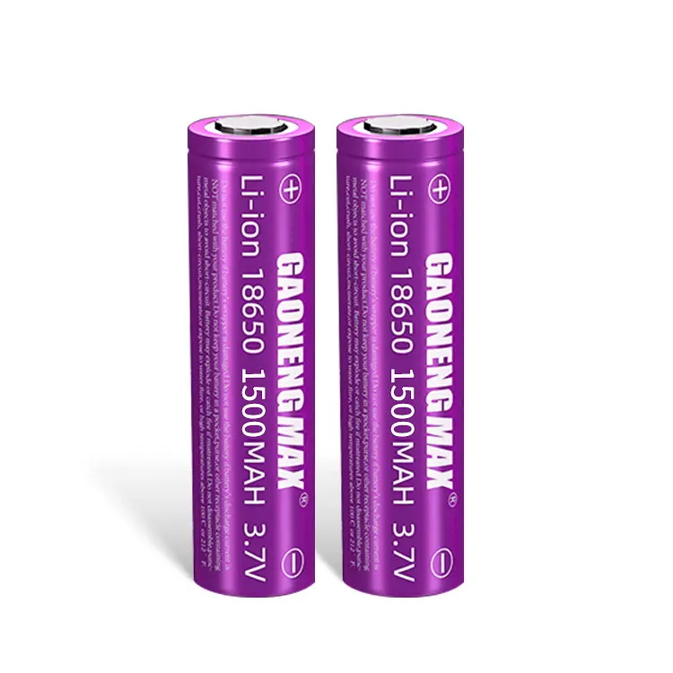 Gaonengmax all'ingrosso prezzo più economico 18650 batterie 1500mah 3.7 <span class=keywords><strong>volt</strong></span> batteria ricaricabile agli ioni di litio 1500mAh
