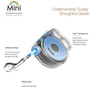 Eco Custom Duurzame Mini Intrekbare Hondenharnasset Roestvrijstalen Leiband Clip Nylon Plastic Materialen Milieuvriendelijke Hondenhalsband - Product Image 2