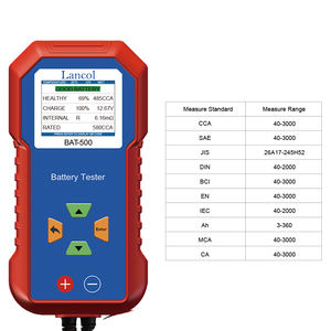 Analisador de Sistema Automotivo 12V-24V para Baterias de Íon de Sódio e Lítio com Garra <span class=keywords><strong>Kelvin</strong></span> de Duplo Conector e 1 Ano de Garantia - Product Image 1